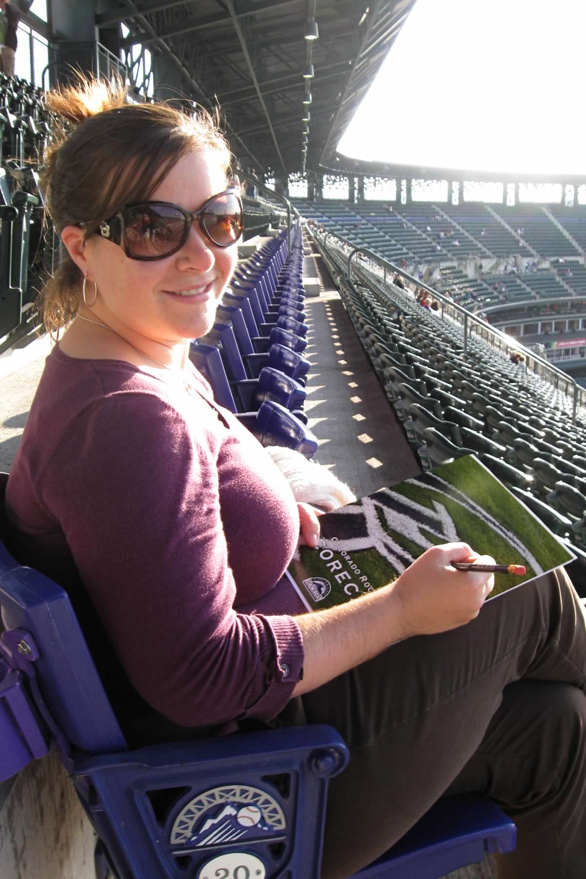 Coors Field purple seats