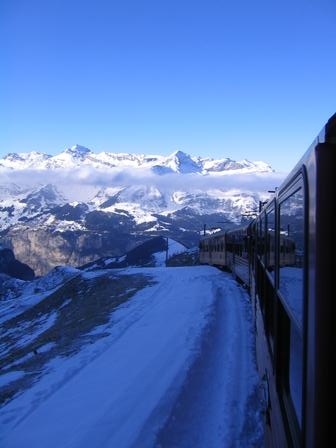 train up to Jungfrau