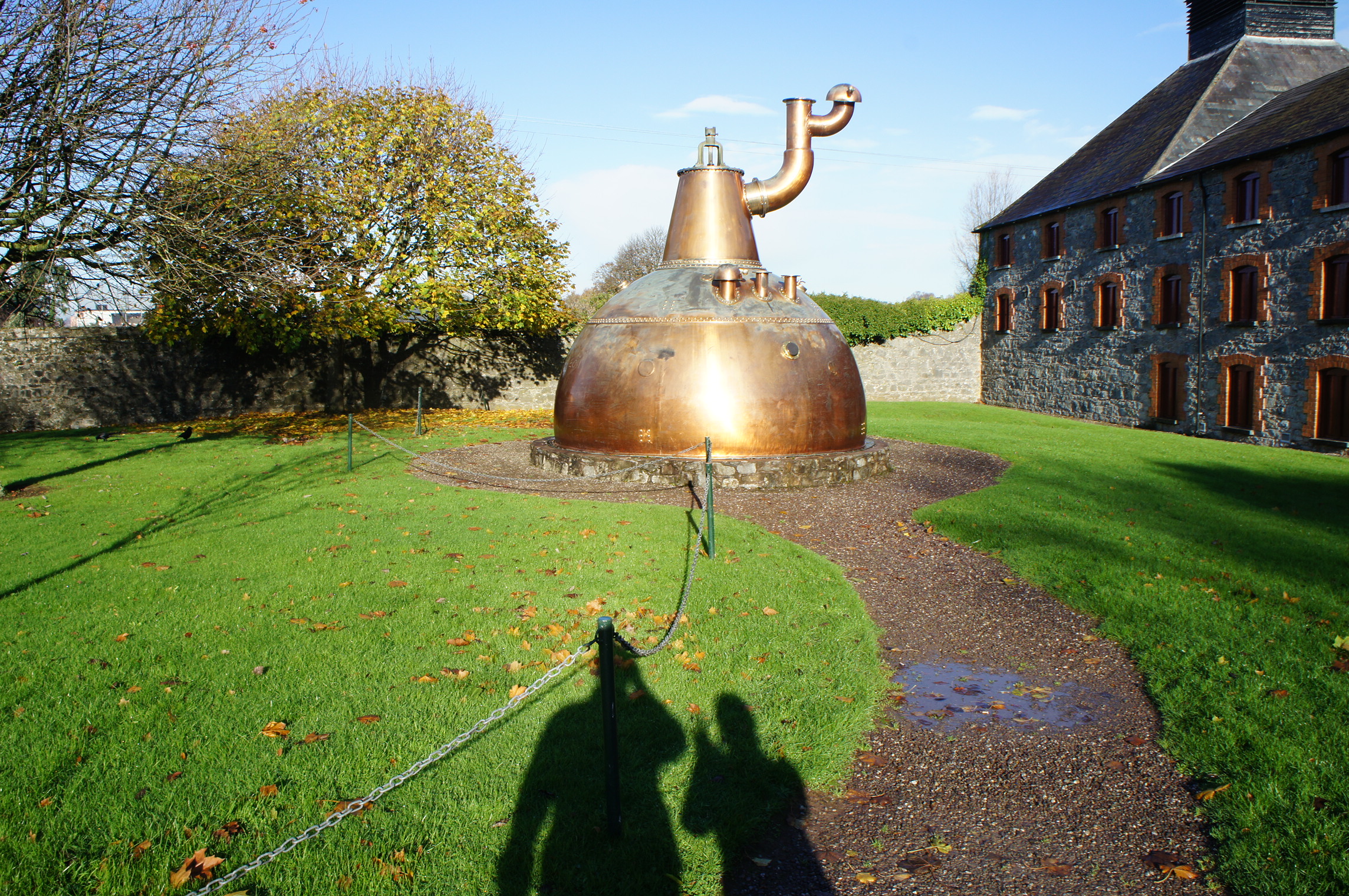 shadow pic at Jameson distillery