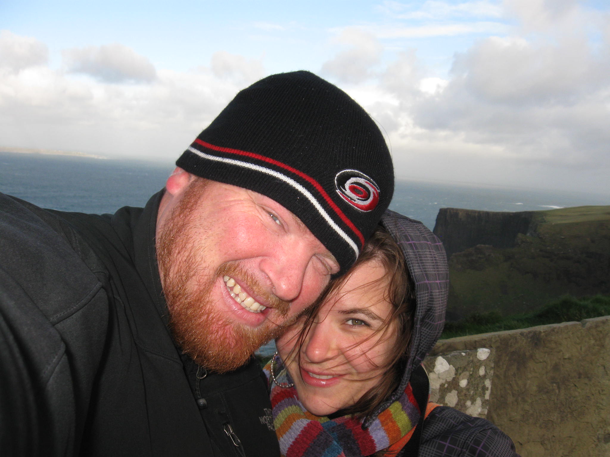 it was windy at the Cliffs