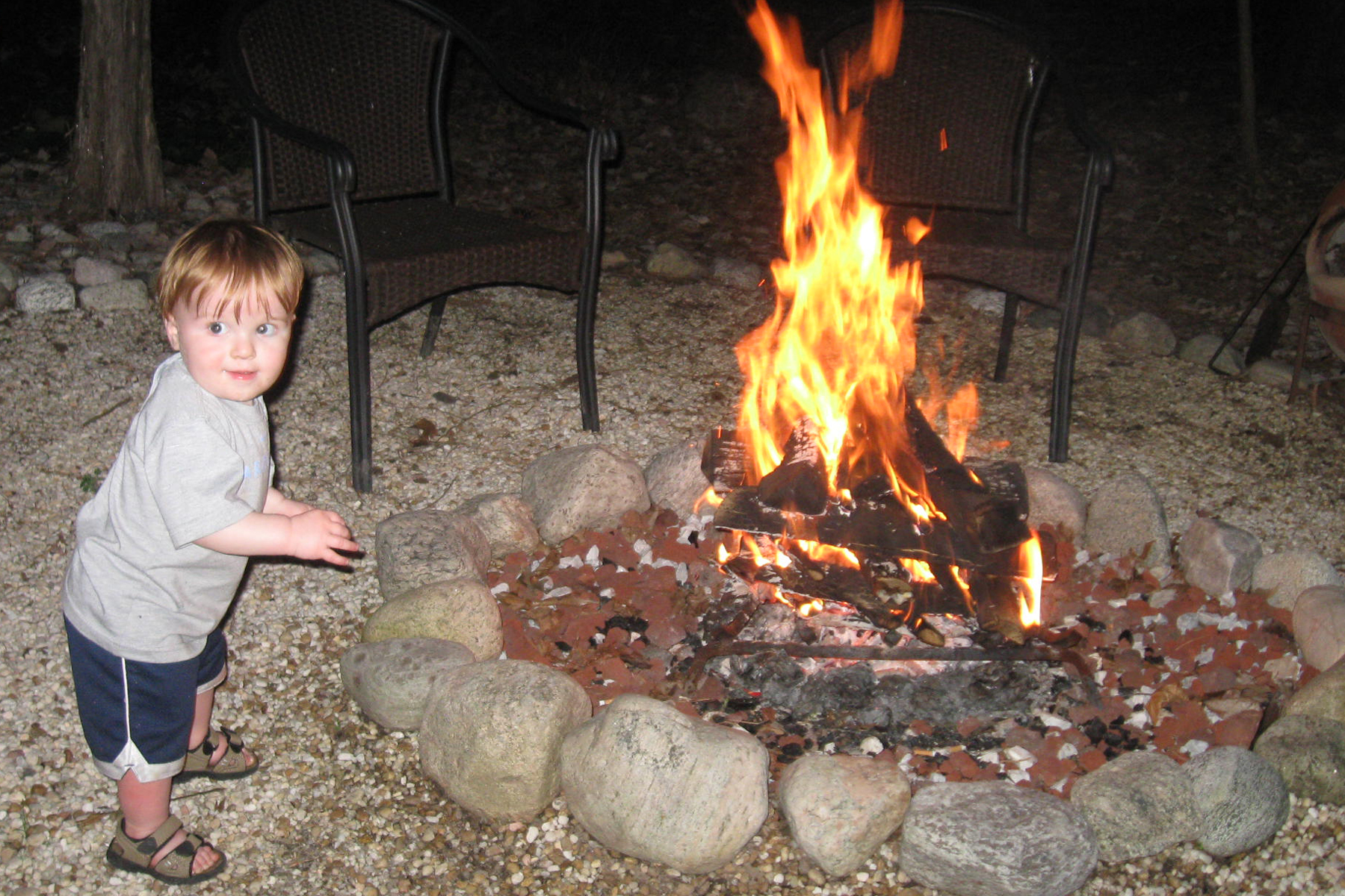 Uncle Kevin's birthday bonfire