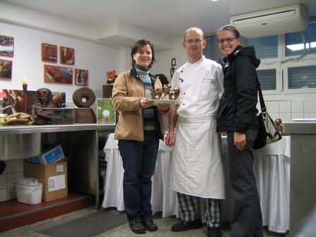 with Luc and the cows
